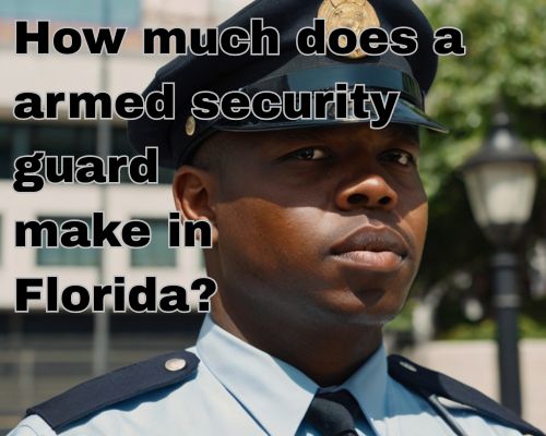 an well-paid security guard working
