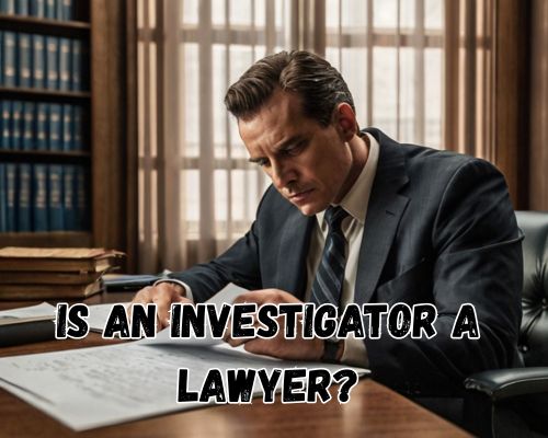 Investigator scans through handwritten notes intently.